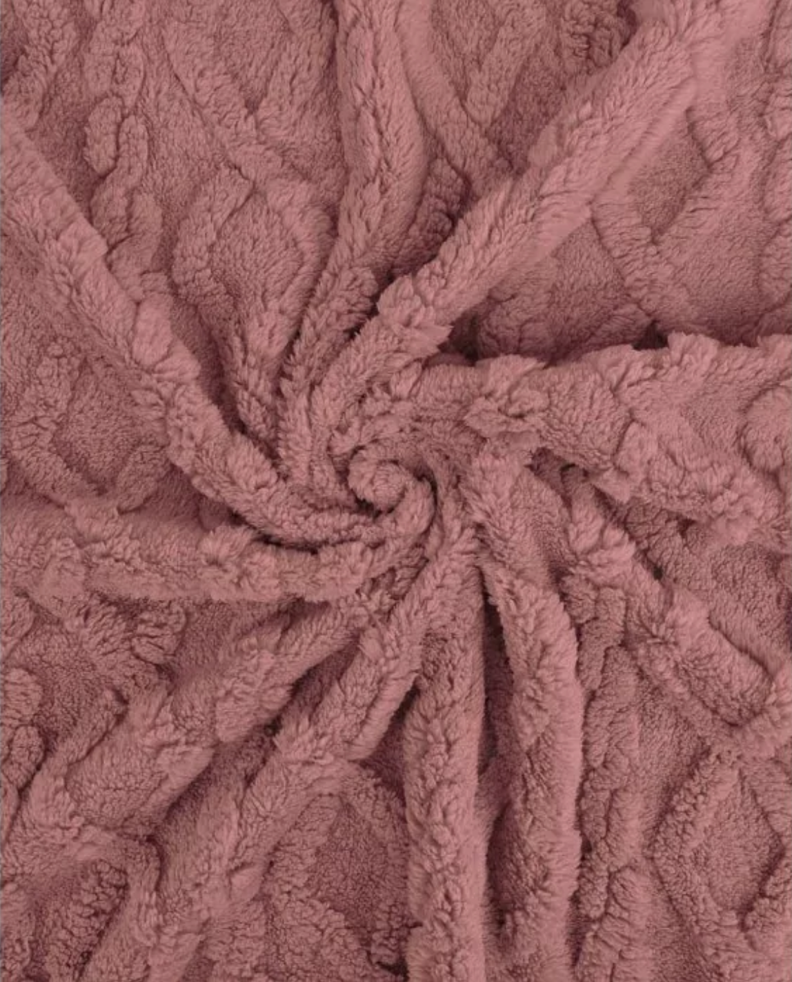 Sitzkissen Kunstfell Beige/Mauve