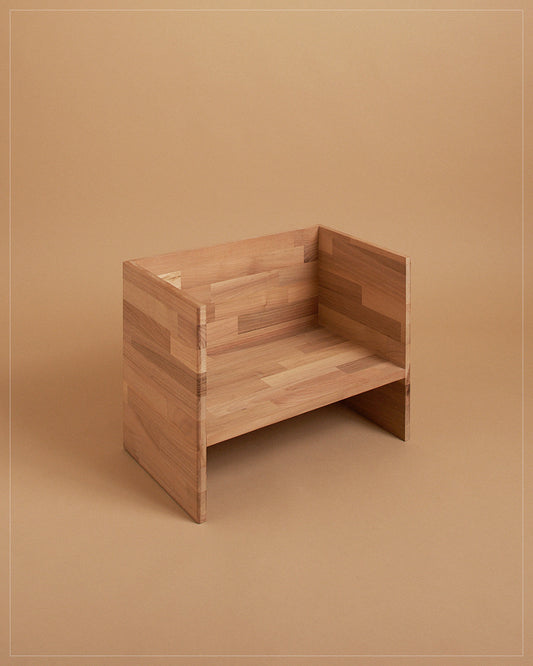 Berliner Hocker - Nussbaum